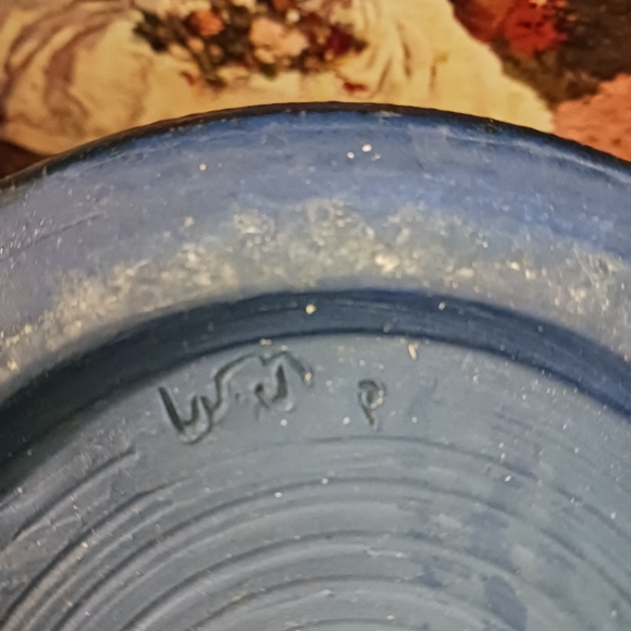 🏺🐳🐋Rare 1920's Antique Marbleized🐦🐬🦜European Blue Sky Clouds Vase💐🏺 - Picture 3 of 7